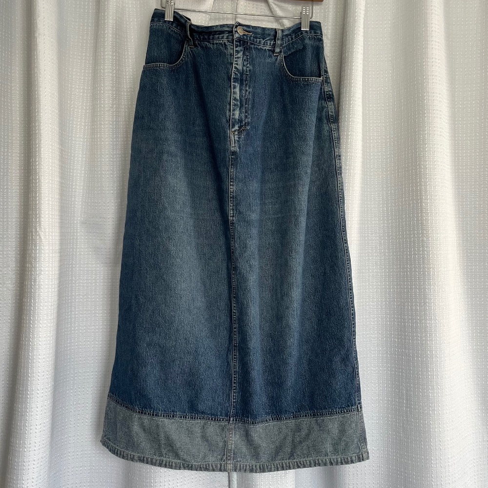 Lee Rider Riveted  Two Tone Maxi Skirt